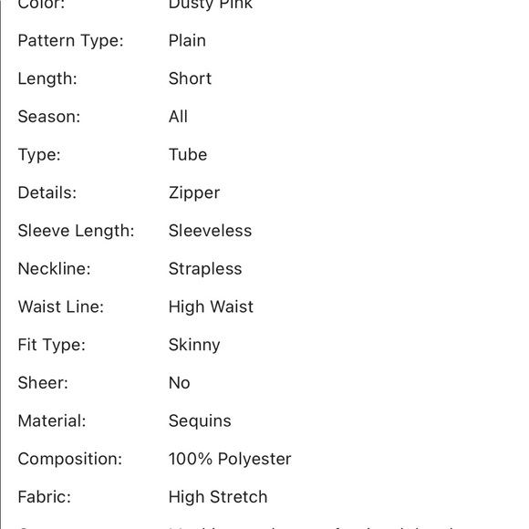 BNIB Shimmering Pink Skinny Sequin Tube Romper - Picture 6 of 7